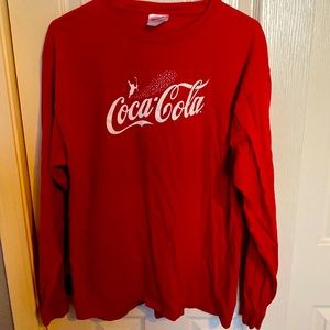 Long sleeve coca-cola shirt